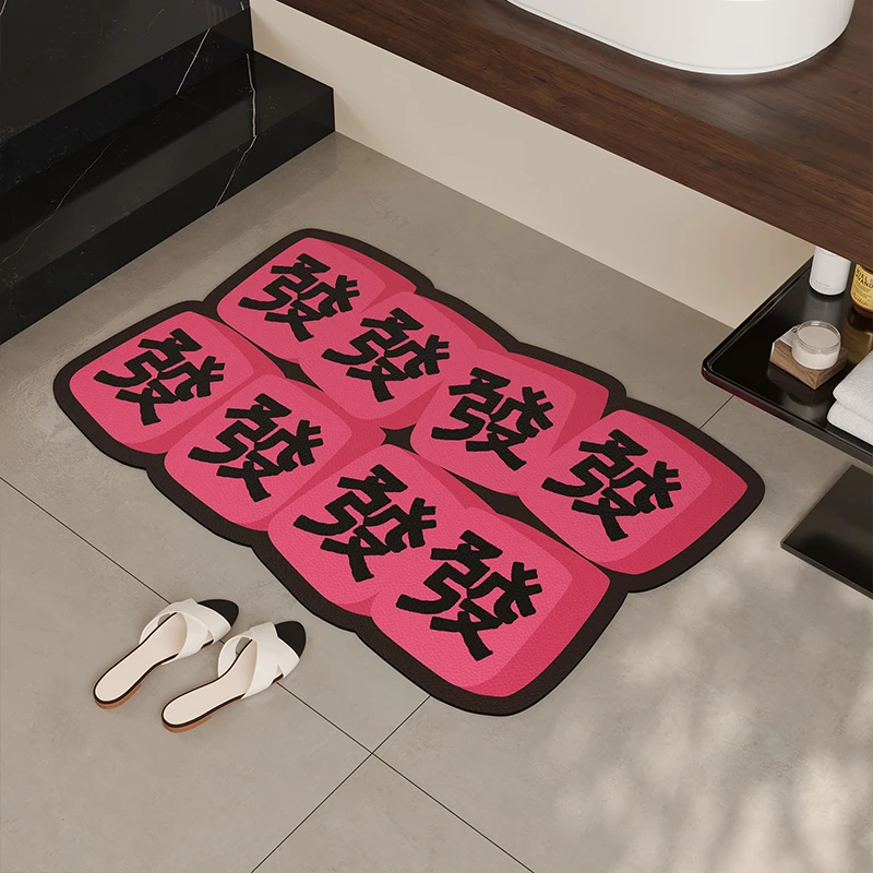 浴室门口吸水垫淋浴门口卫生间地垫防滑耐脏脚垫子洗手间软硅藻泥