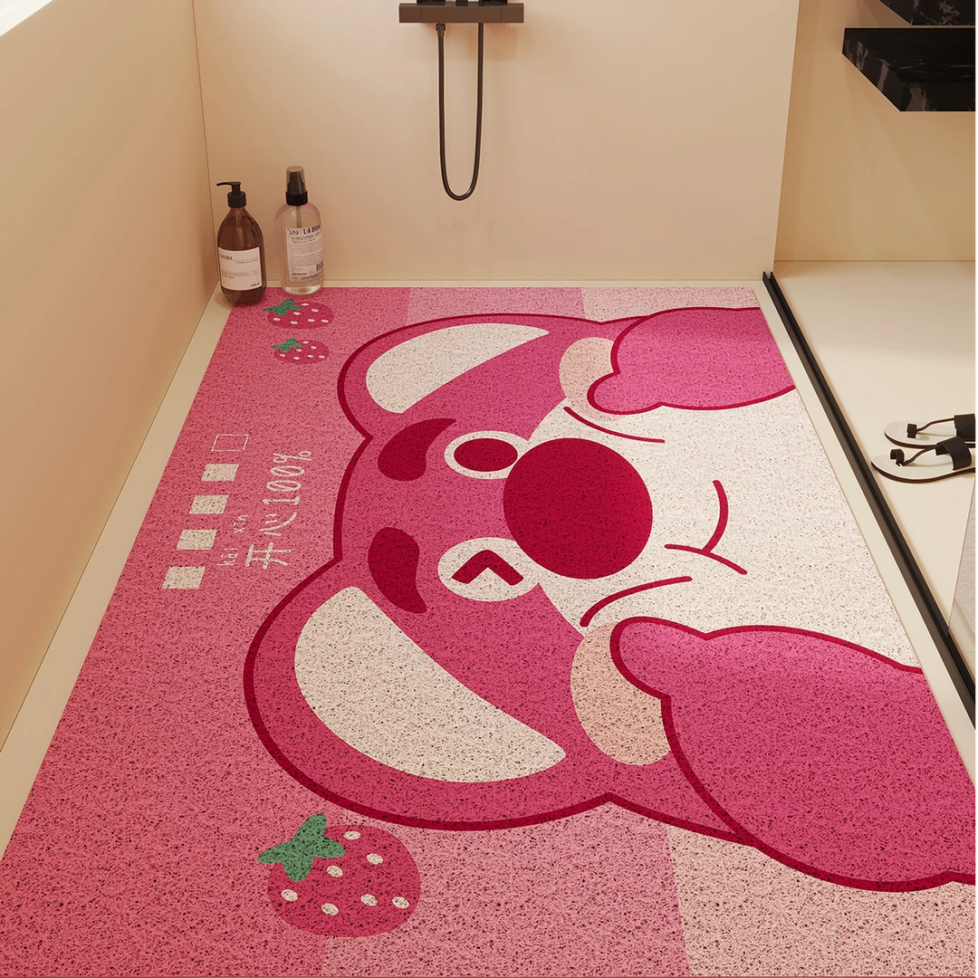 浴室儿童洗澡防滑垫镂空丝圈卫生间地垫子沥水垫排水垫淋浴房脚垫