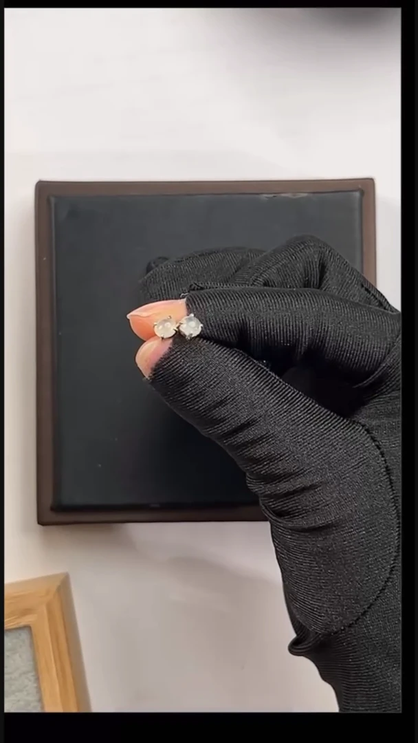 【闪购商品】翡翠耳钉银S925镶嵌02