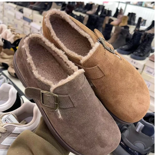 296123700漫步佳人小漫翻毛皮时尚加绒勃肯鞋