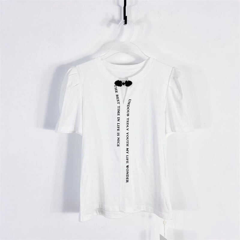 【77衣橱】KYX9191精品女装上衣短袖T恤气质轻奢