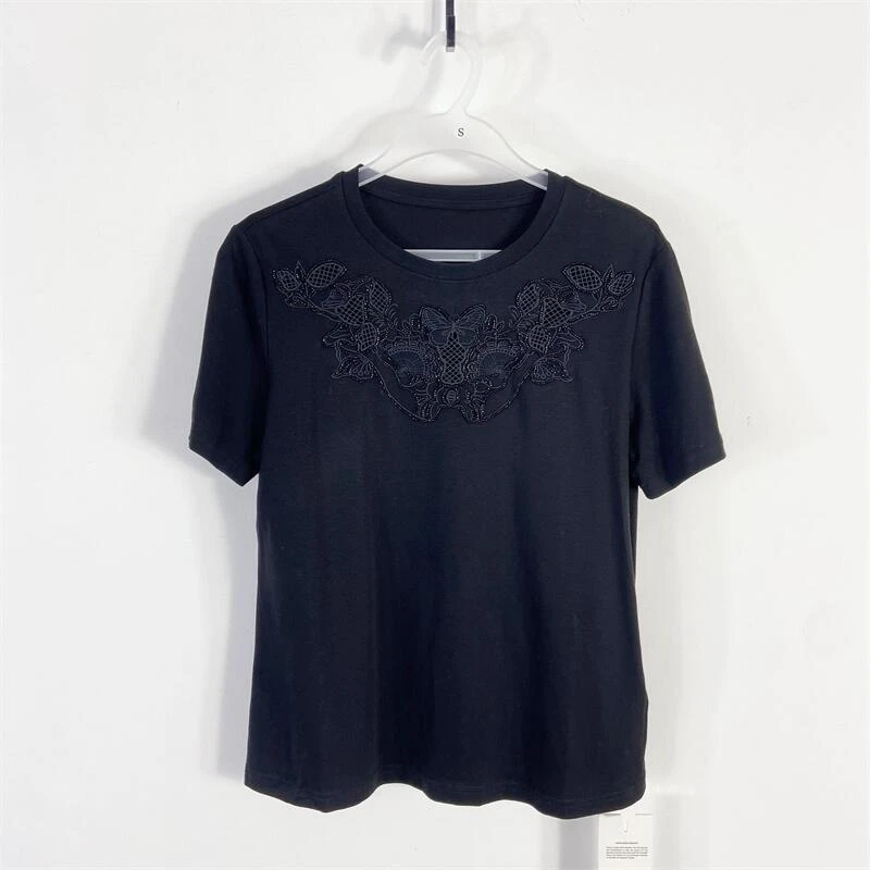 【77衣橱】KYX9192精品女装上衣短袖T恤气质轻奢