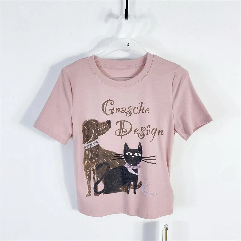 【77衣橱】KYX9007精品女装上衣短袖T恤气质轻奢