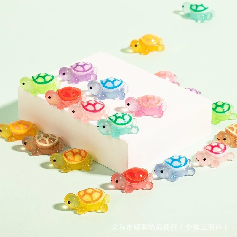 【一号位多碰】直播间现拆小鼻噶迷你夜光乌龟树脂可爱摆件