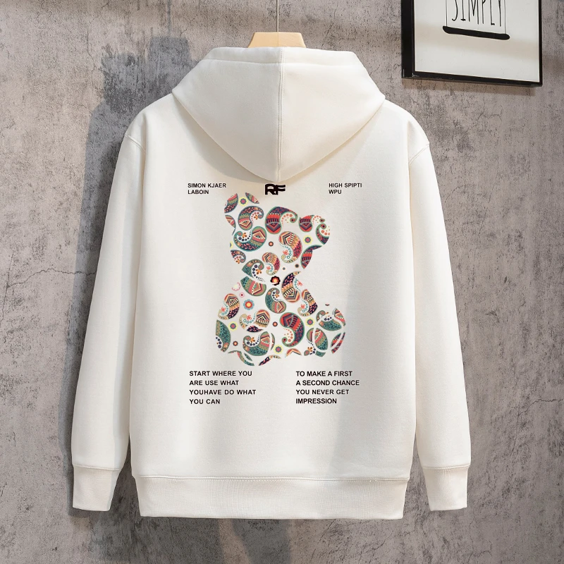 加绒连帽冬款保暖卫衣重磅百搭时尚男士上衣潮牌加厚冬季套头帽衫