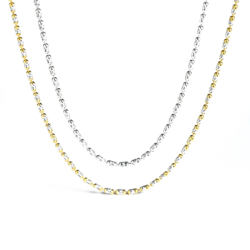 链子925银 金马精选-925银闪钻银链60厘米时尚款（多样性发其一）