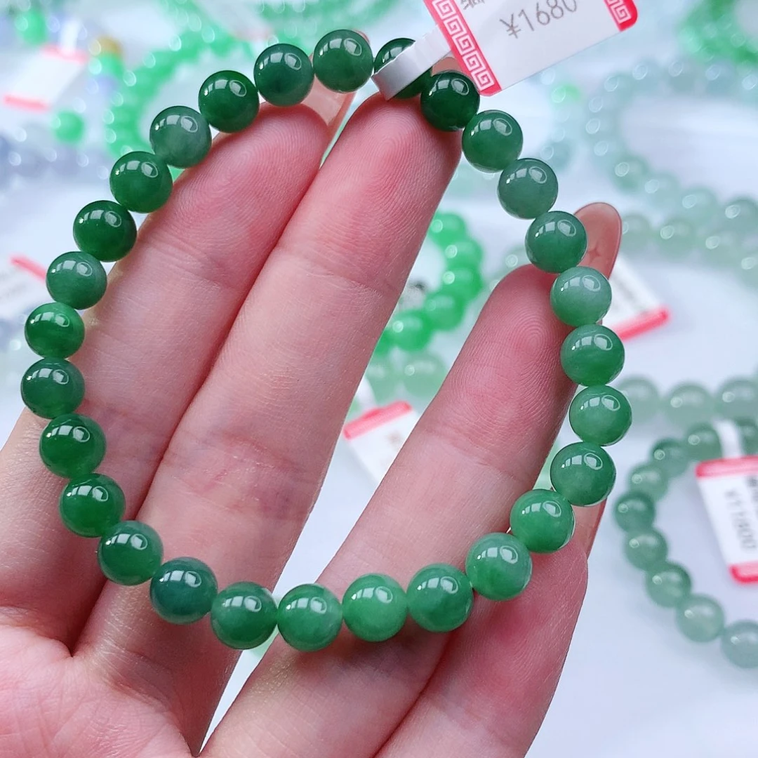 翡翠手链未镶嵌翡翠6mm