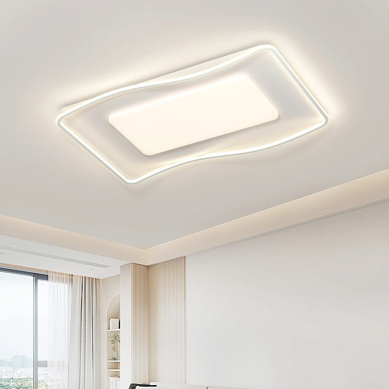 客厅灯现代简约大气2023新款超薄led吸顶灯长方形家用大厅大灯具