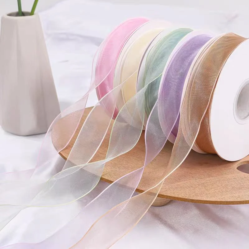 网红公主雪纱带鱼尾丝带花束蝴蝶结纱带礼物鲜花带手工diy织带