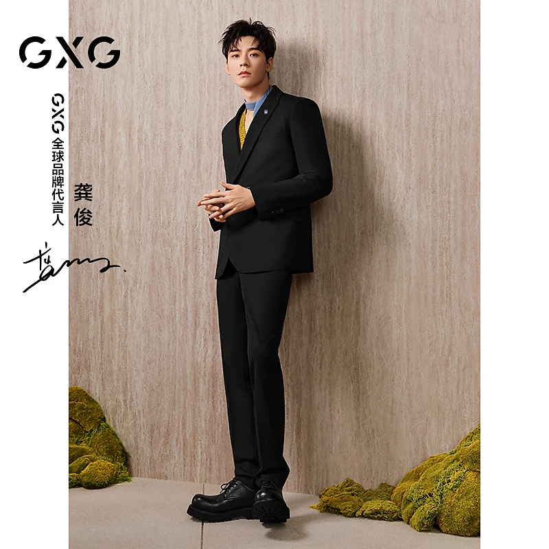 GXG男鞋西装鞋厚底缓震男鞋商务正装皮鞋男德比鞋#G24D505047