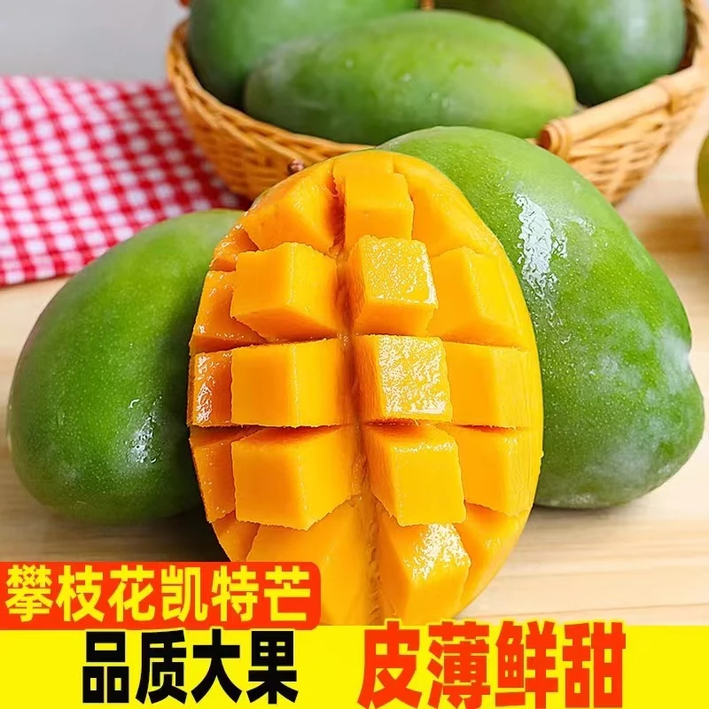 【果本宜】正宗攀枝花果农家的精品凯特芒5/9斤原产地中通整箱直发
