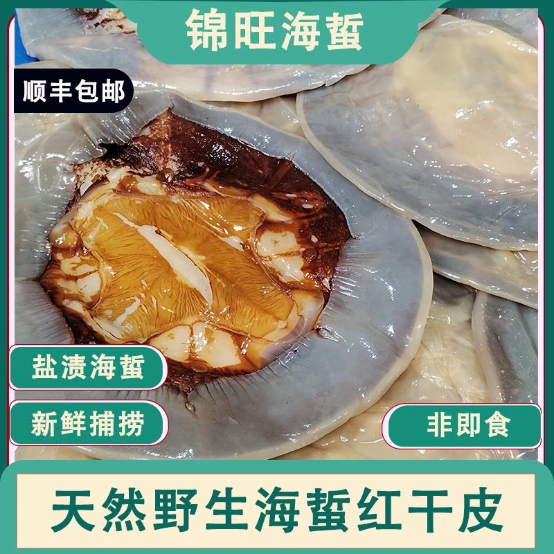 （三矾提干皮）2025新品 超大张 提干红干皮正宗红海蜇盐渍野生绵蛰