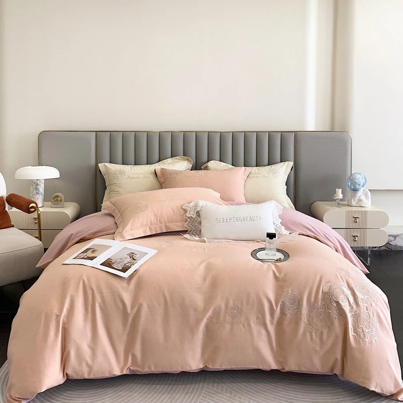 2305  床上四件套棉床上用品露茜粉
