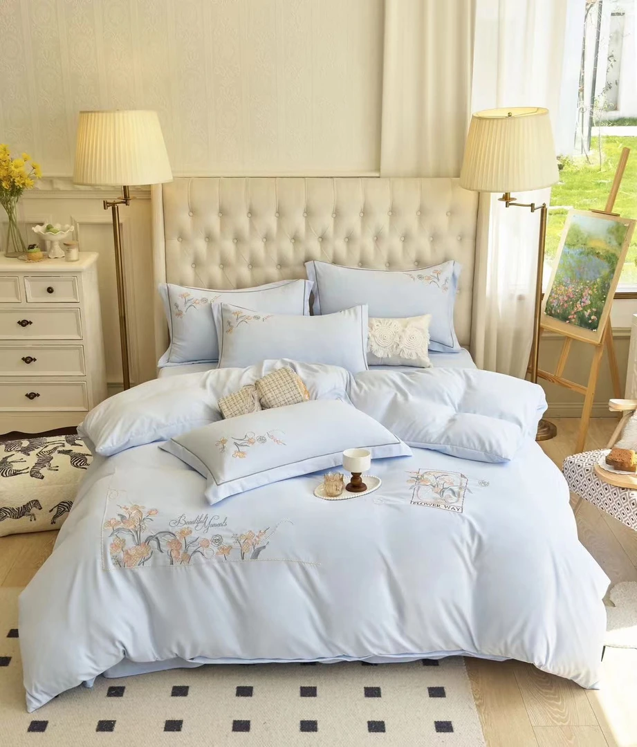 2000  四件套床上用品梦时光蓝