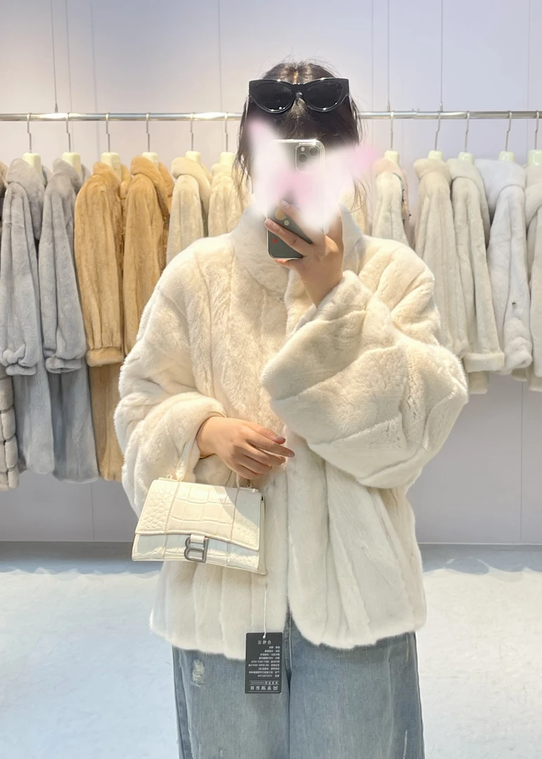 SPECTPEAC/尊和【512】母貂脊子靠坎女士水貂毛毛外套外套女皮草女