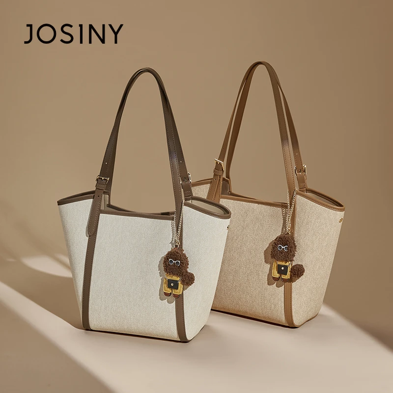 卓诗尼简约时尚大容量托特包2025新款轻奢质感单肩可爱小狗腋下包