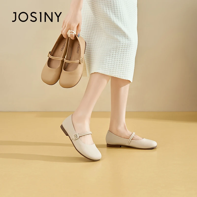 卓诗尼玛丽珍鞋2025年春季新款浅口低跟休闲百搭单鞋温柔风软底鞋