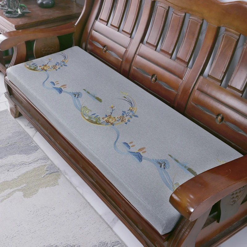 【可定制】实木沙发坐垫中式加厚防滑海绵垫可拆洗沙发海绵垫