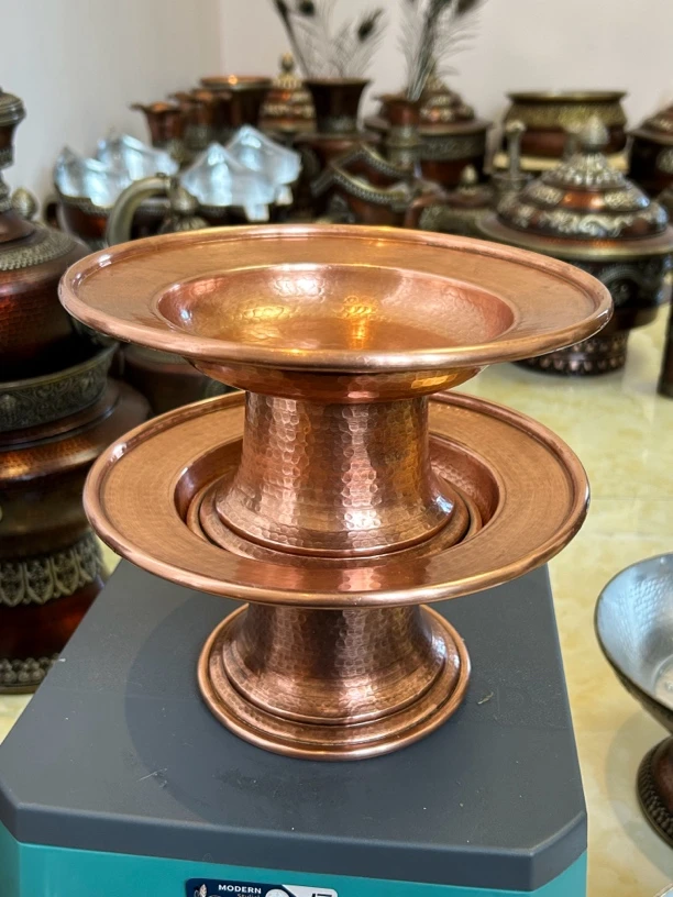 （鹤庆艺品坊）纯手工紫铜果盘