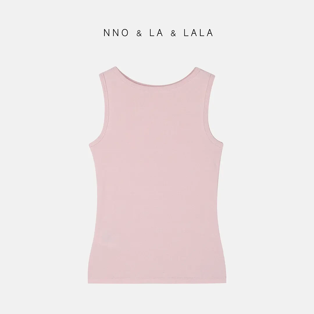 LA 粉色基础 打底背心 25742