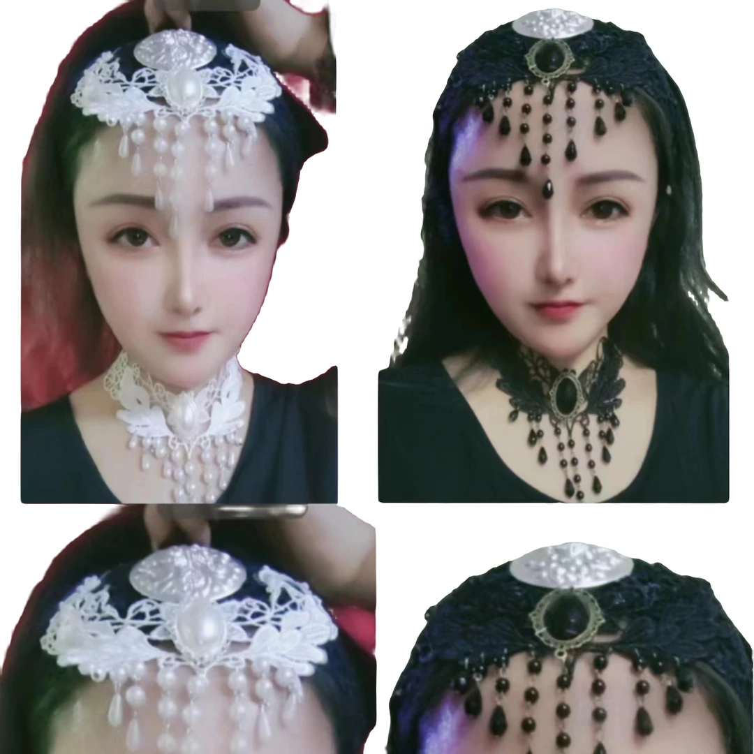 民族风流苏珠珠发箍发饰纯手工头饰