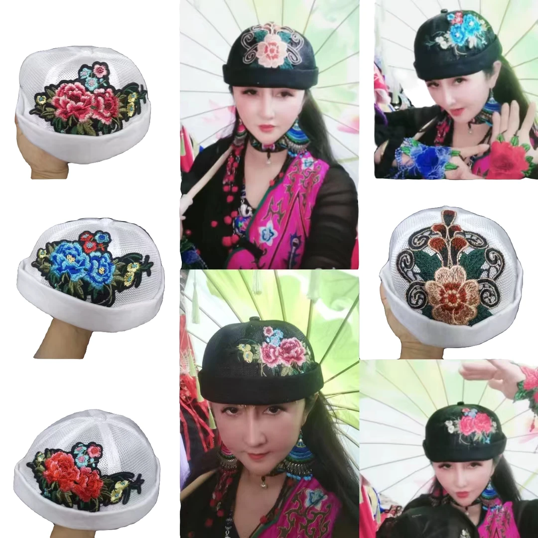 民族风地主帽瓜皮帽夏款网孔