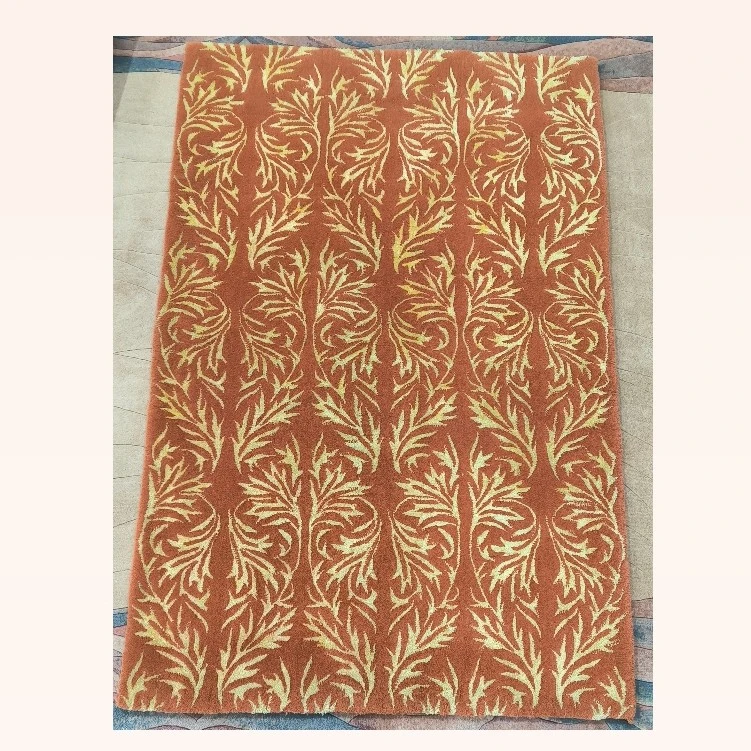 出口清微瑕美式手工枪刺166×108cm新西兰羊毛客厅门厅卧室家用