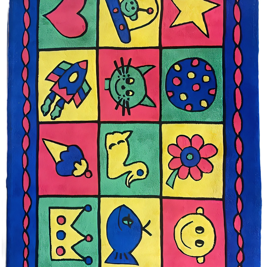 出口英国手工地毯225×160高针加厚柔软儿童房家用可爱卡通客厅