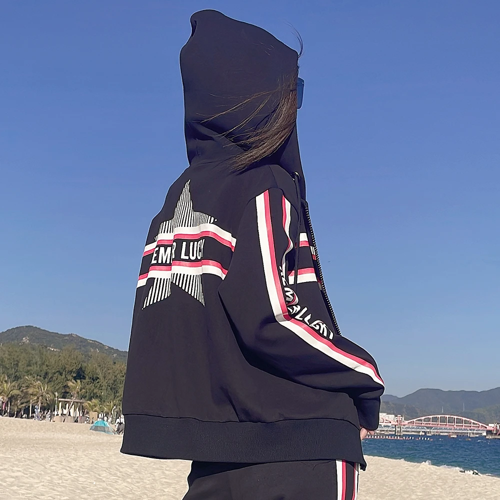 柯米儿KM30046运动休闲连帽短加绒外套