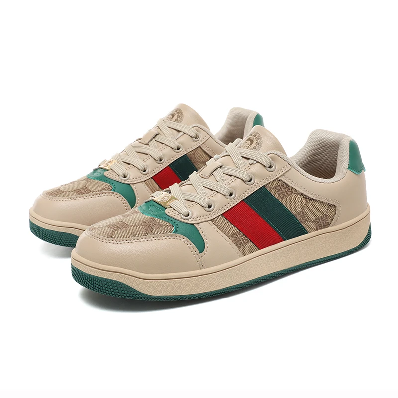 DUSHAJIA高奢定制孟加拉纳帕软皮牛津提花情侣低帮休闲板鞋9001