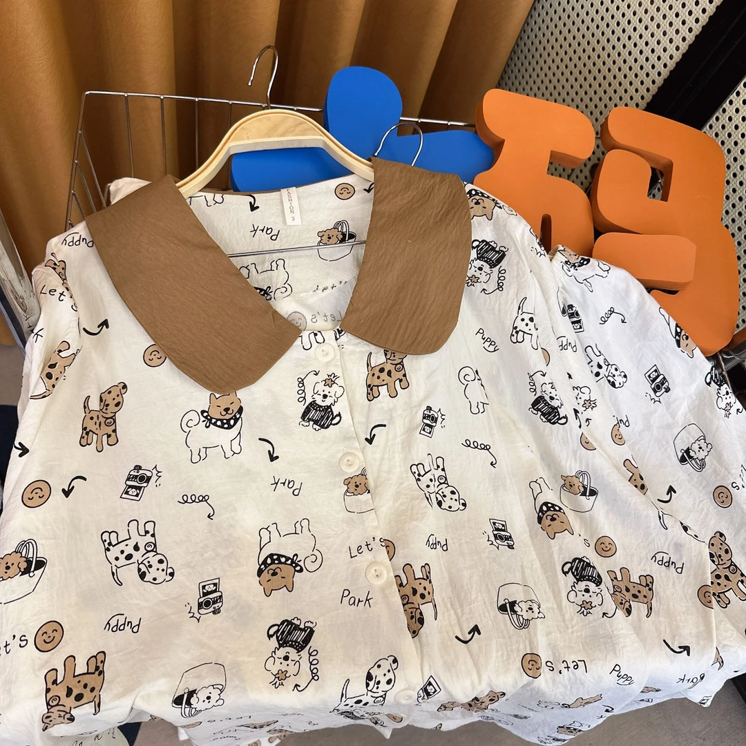 趣豆公馆｜230斤胖mm长袖睡衣套装新款早秋大码家居服微胖少女