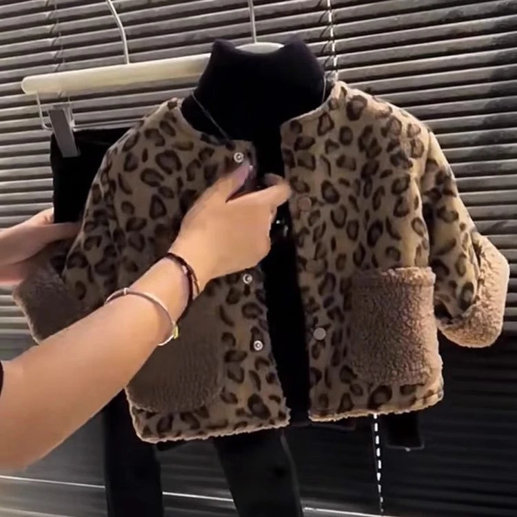 童棉服冬装外套2024新款加厚夹棉儿童保暖炸街森系洋气棉袄上衣