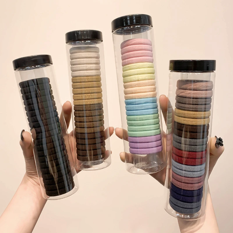 2桶头绳扎丸子头发绳头饰橡皮筋高级感发饰