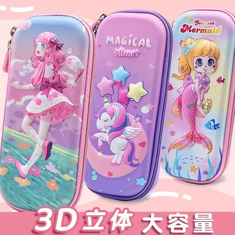 经典卡通EVA皮面经典卡通大容量笔盒Z