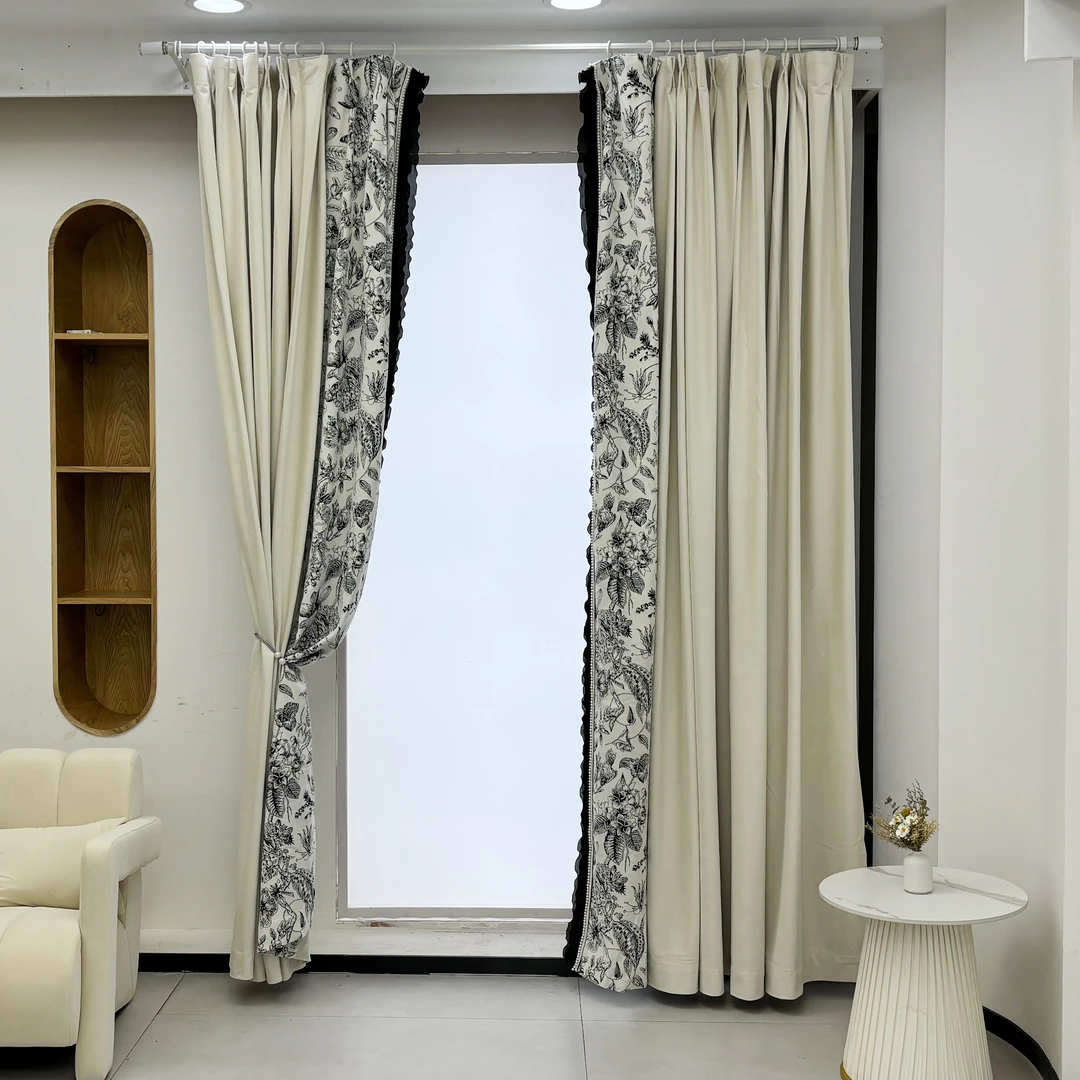 艾绫 ANNA法式浪漫复古美式小香风 轻奢遮光布帘客厅卧室成品窗帘