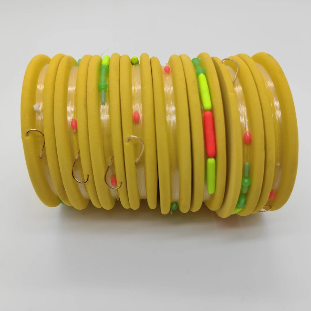 泡沫逗钓线组5副和10副装，杰品海夕钩 原丝线 A2防缠绕七星漂