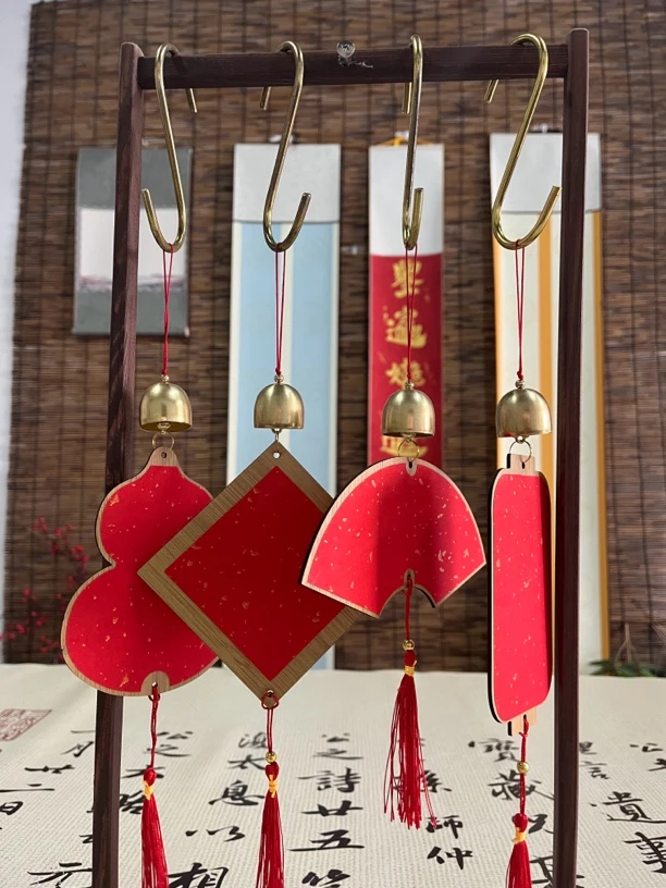 镂空雕刻喜庆宣纸挂件