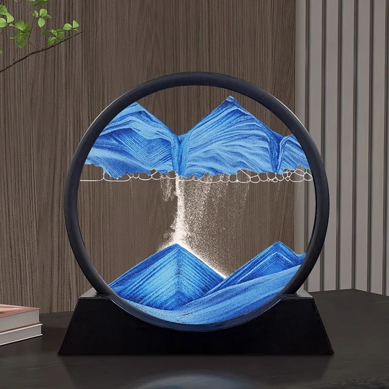 流沙画沙漏摆件客厅电视柜酒柜桌面装饰品创意办公室轻奢礼物房间