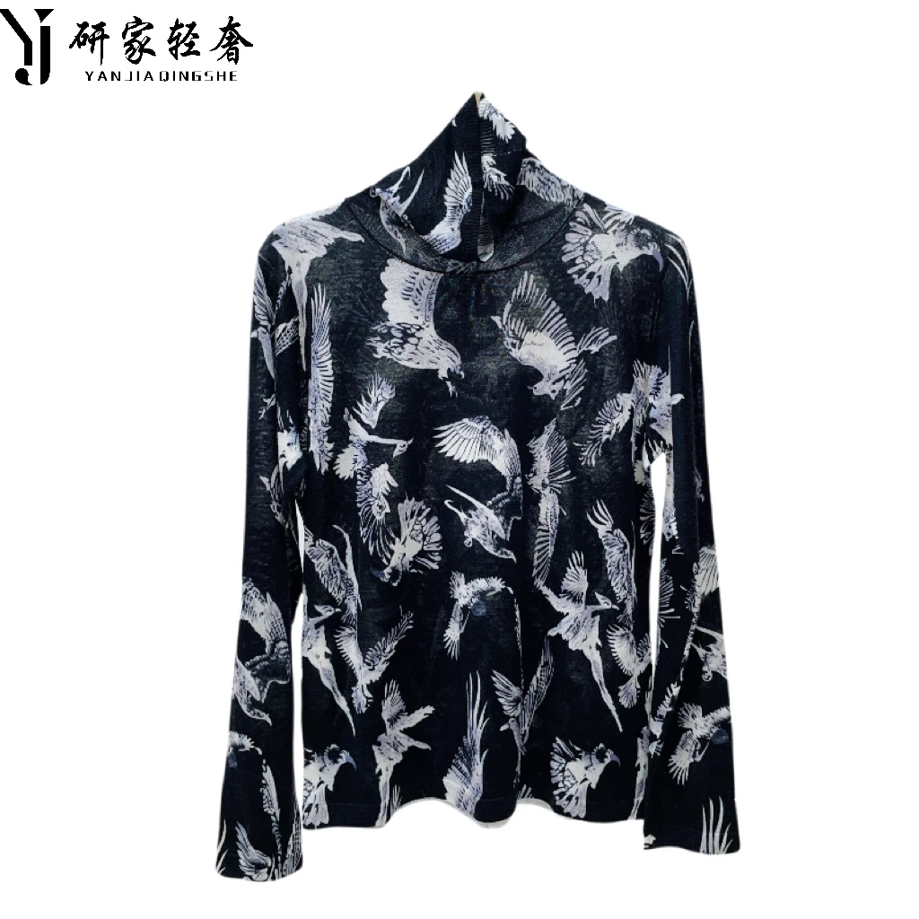 5435【腔调感】研家轻奢极细美丽诺羊毛超薄舒适时髦打底高领羊毛衫