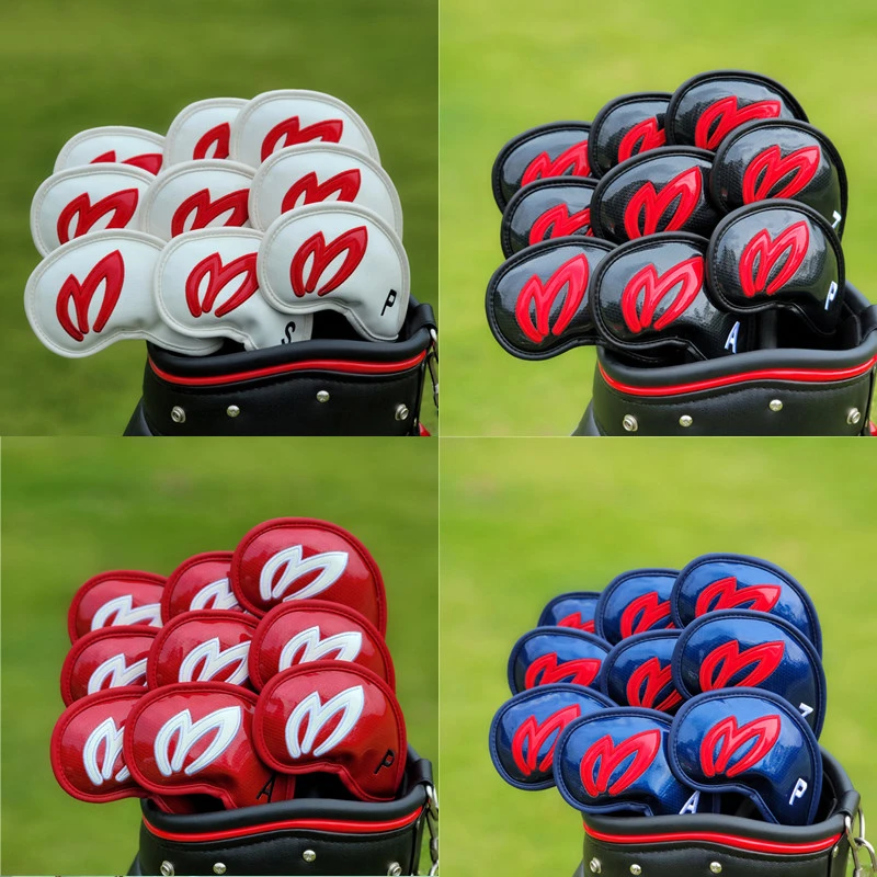 兔子男女士通用款高尔夫球杆套 杆头帽套保护套 水晶皮革铁杆组套