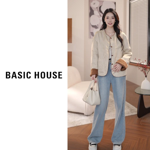 Basic House/百家好新中式国风高级感唐装外套B1194B56802