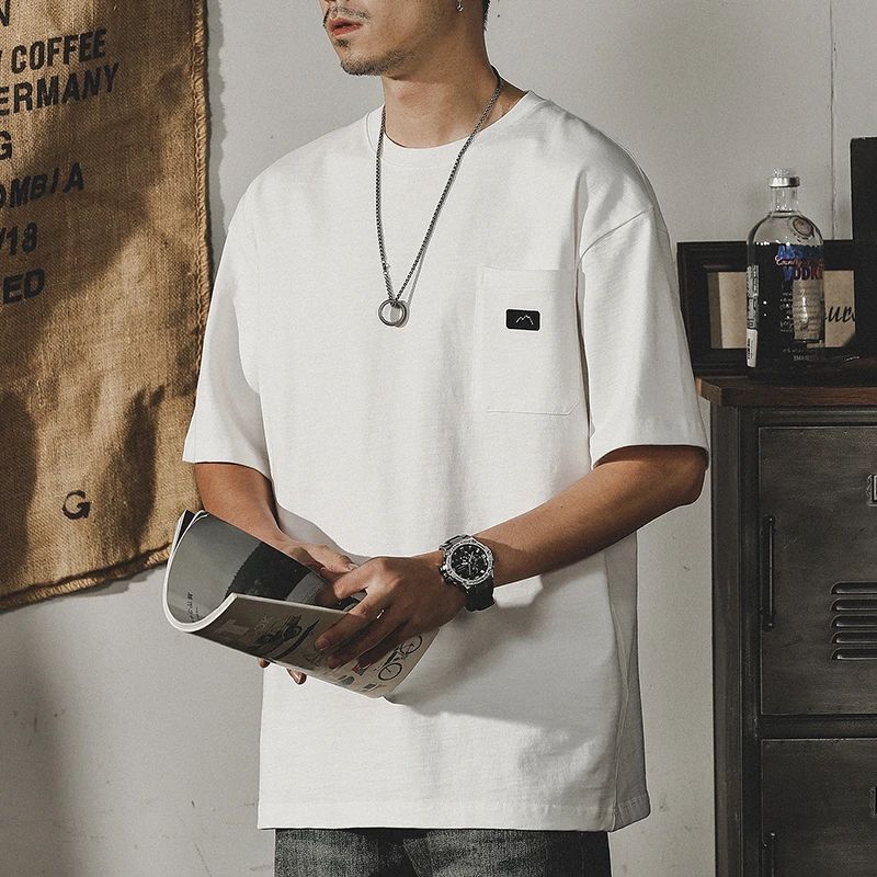 范诺思经典简约300g重磅T恤男夏季宽松大码短袖半袖T衣服潮流