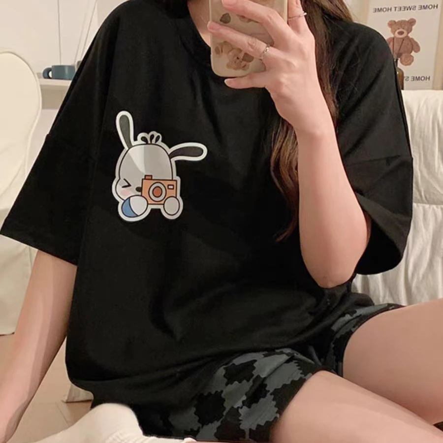 睡衣网红夏季宽松学生