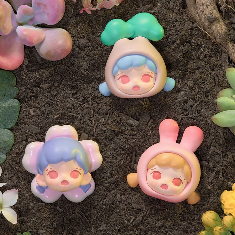 【闪电潮玩 mi粒2代植物研究所盲盒手办萌粒潮玩礼物潮流