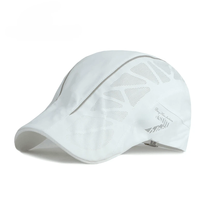 贝雷帽白色透气棒球帽鸭舌帽女时尚高档洋气新款帽子男2025前进帽