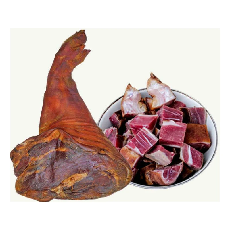 正宗湖北恩施冷藏烟熏腊肉腊猪蹄猪脚备用开袋整只腊猪蹄子营养