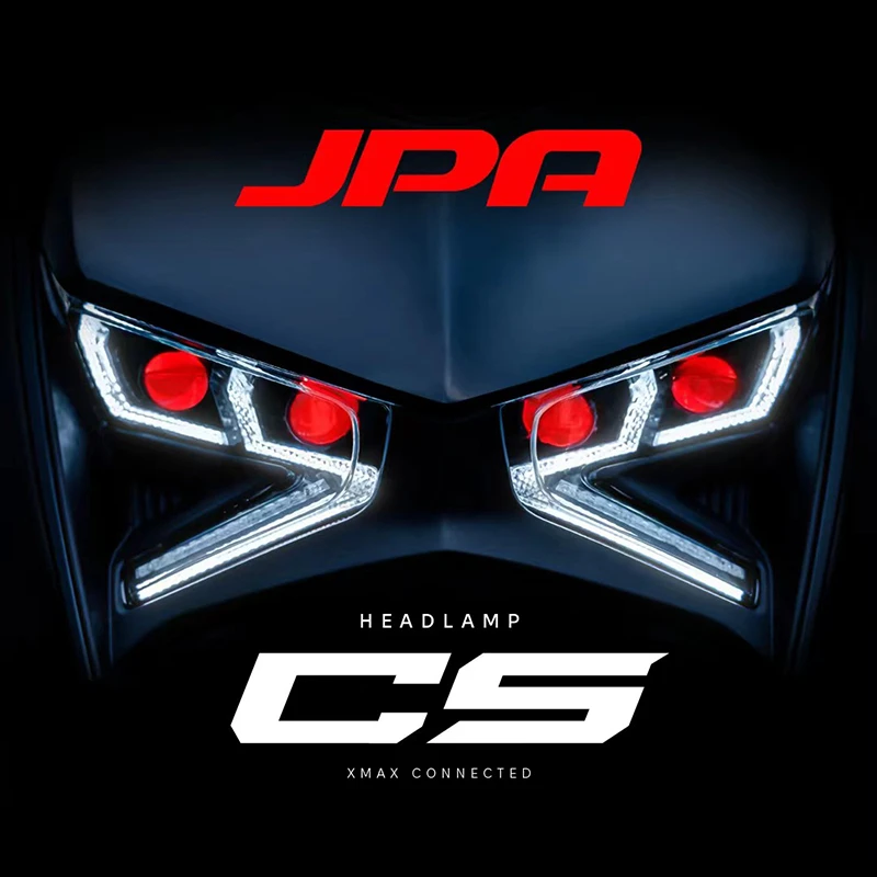 适用23-25款雅马哈XMAX改装印尼JPA透镜大灯 XMAX升级改装LED大灯