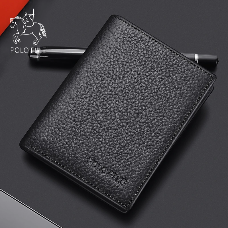 保罗钱包男短款真皮超薄钱夹大容量男士皮夹子卡包2024新款时尚潮