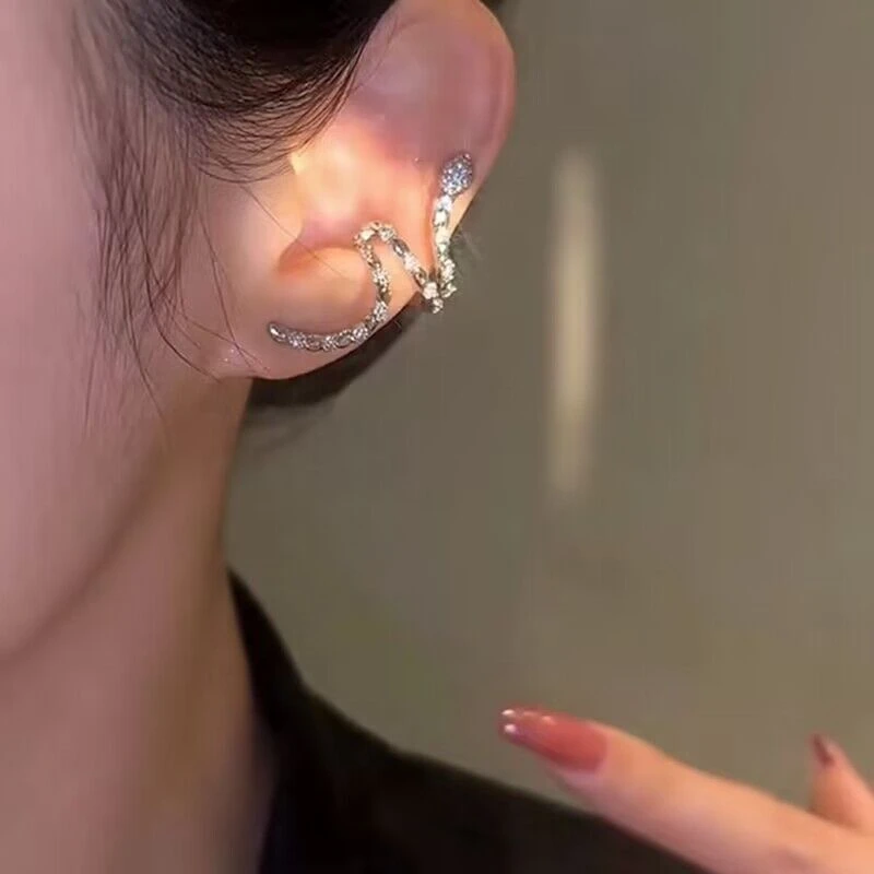 专柜品质网红轻奢小众时尚设计高级感个性蛇形耳骨夹女