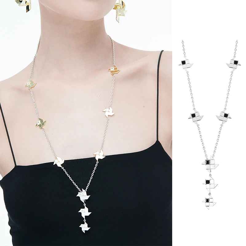 铜合金项链 INSANE云山风车系列轻奢气质高级感小众原创设计长款